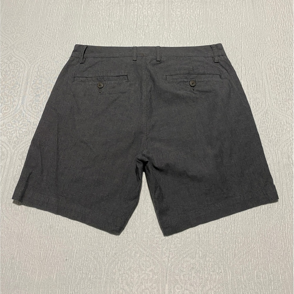 Goodthreads Chino Oxford Shorts Mens Size‎ 32 Gray Casual Everyday Flat Front